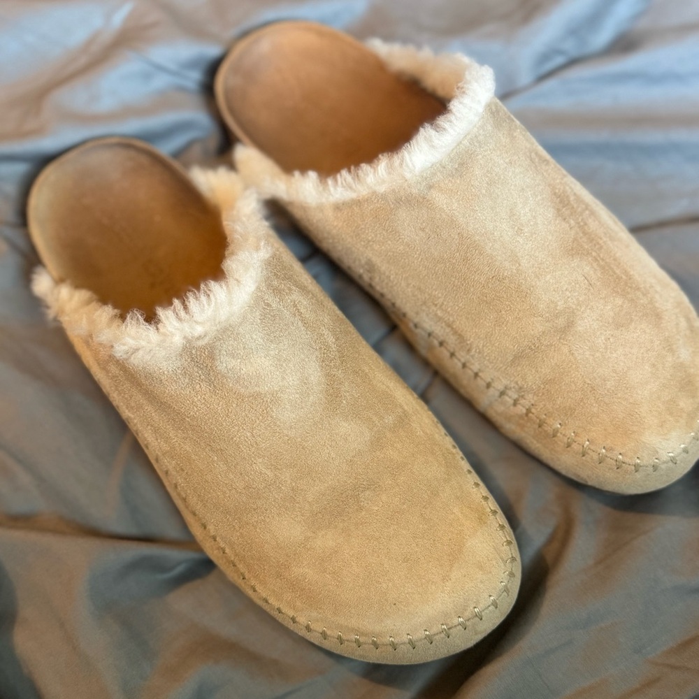 Jenni Kayne Suede Shearling Mule Clogs Made in Italy - Picture 5 of 8